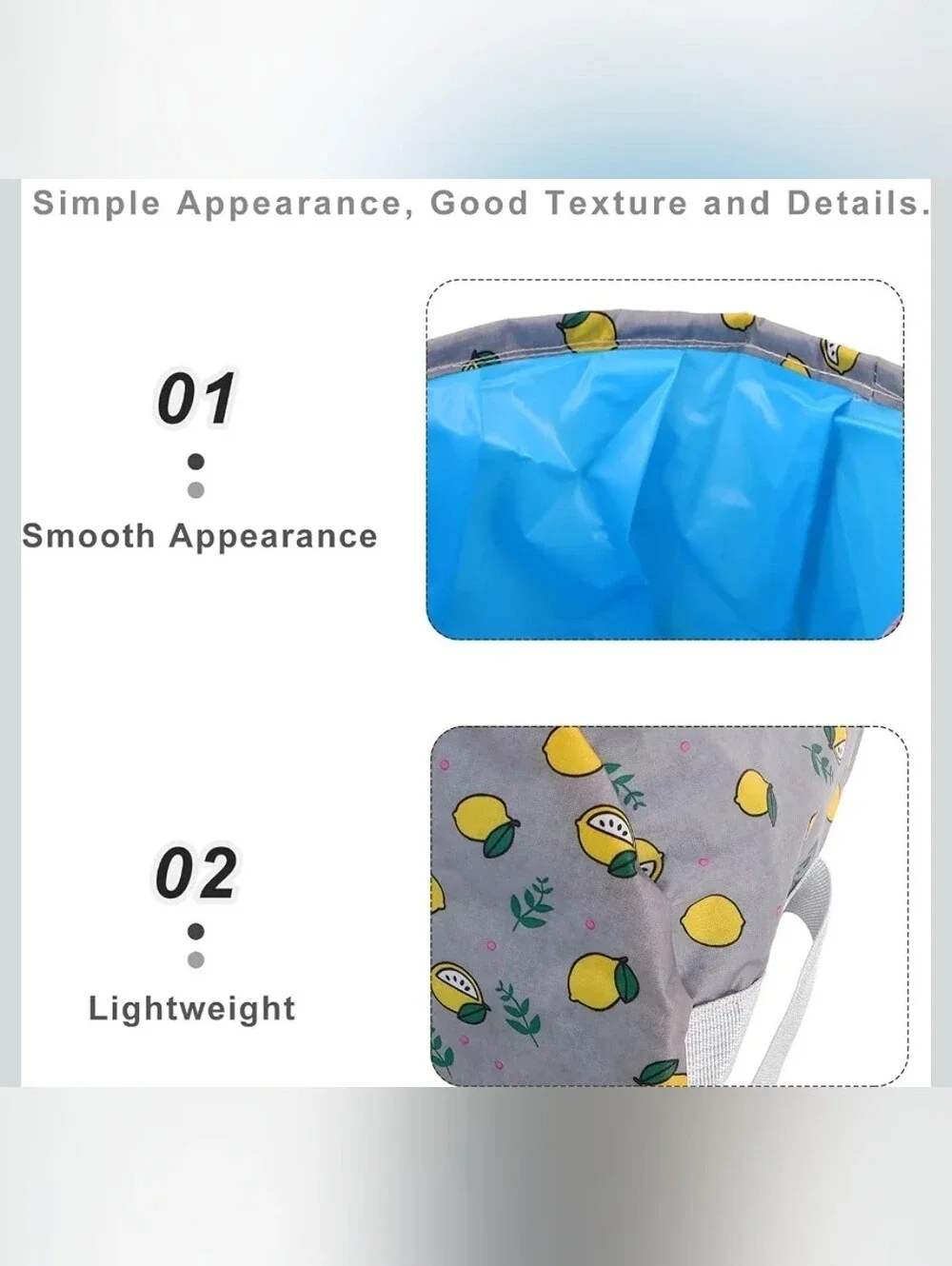 Portable Foot Pedicure Soaking Bucket: Waterproof Collapsible Oxford Bag, Grey